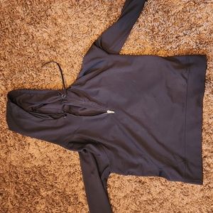Xersion black hooded long sleeve